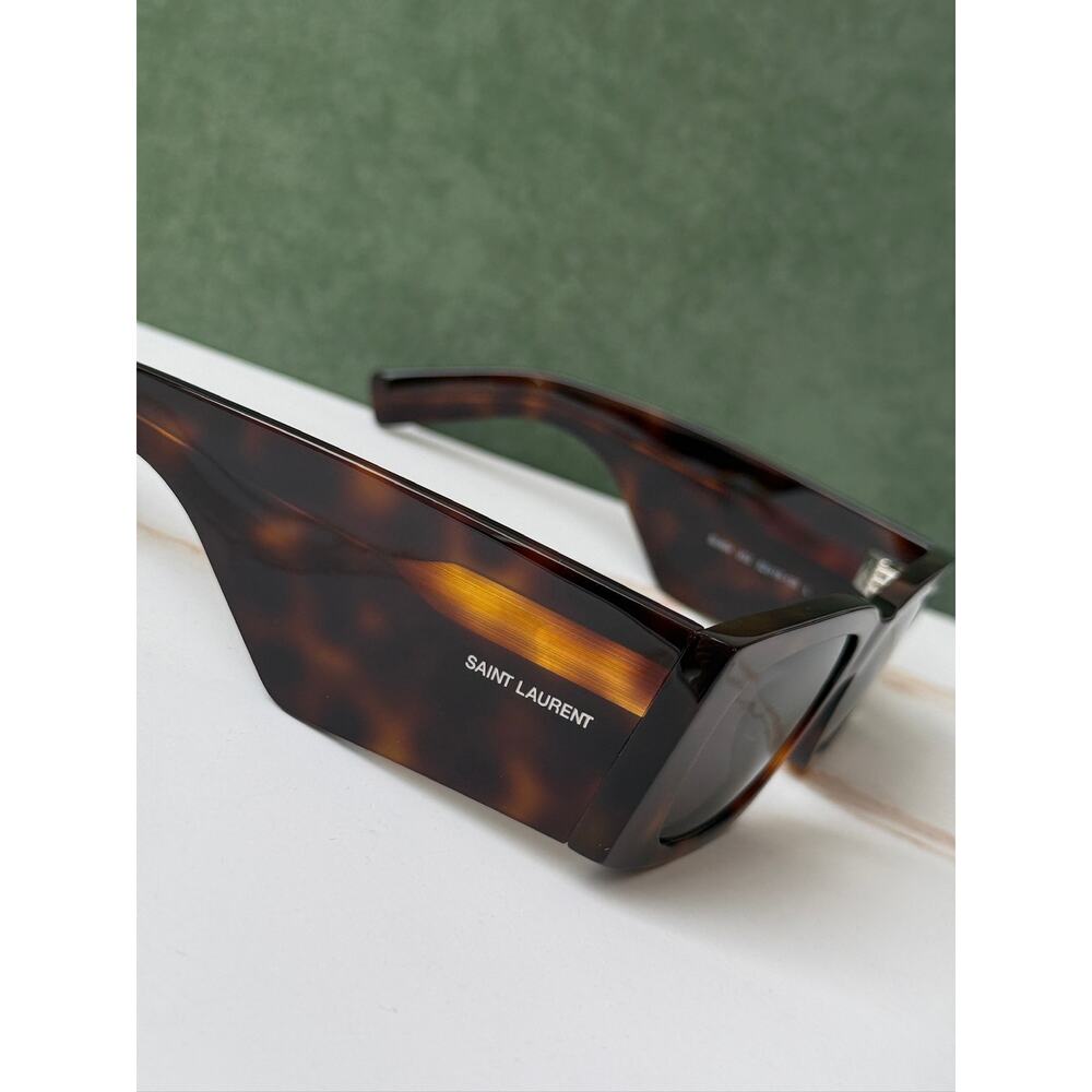 NEW Saint Laurent SL654 Sunglasses in Havana Brown $545 - Picture 7 of 8